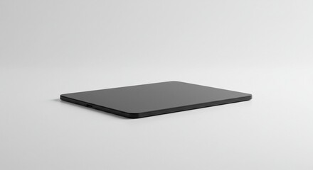 Sleek Black Wireless Trackpad Modern Tech Gadget Minimalist Design