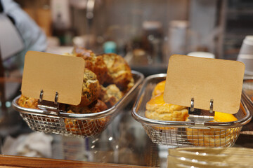 Close-up of whole grain bread sold in the bakery