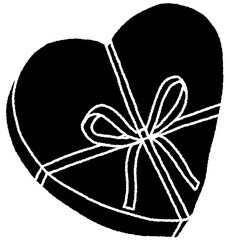 Cute hearts hand drawn illustration 