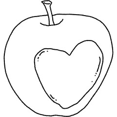 Cute hearts hand drawn illustration 