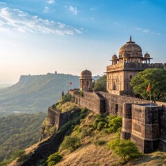 Golden Horizon Sunlit Majesty of Maratha Forts and the Enduring Legacy of Shivaji Maharaj