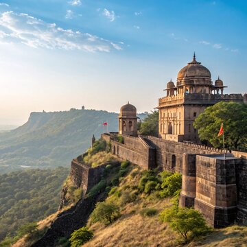 Golden Horizon Sunlit Majesty of Maratha Forts and the Enduring Legacy of Shivaji Maharaj