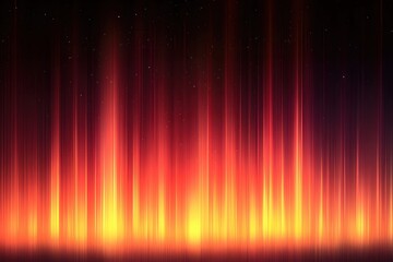 Aurora Borealis Inspired Abstract Background with Glowing Lines and Dark Sky and Stars