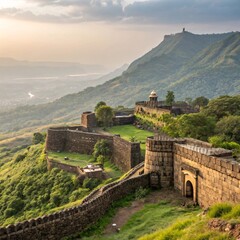 Golden Horizon Sunlit Majesty of Maratha Forts and the Enduring Legacy of Shivaji Maharaj