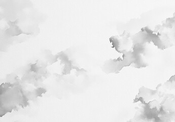 Gray cloudscape watercolor texture, design background