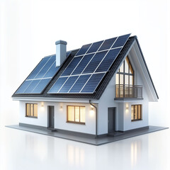 Solar rooftop installation capacity. Smart home featuring solar rooftop installation with high-capacity system.
