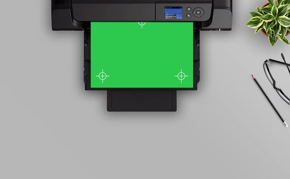 Desktop Printer Template Top View
