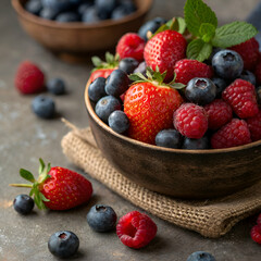 berries in a bowl