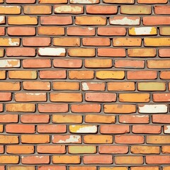 Obraz premium Aged Brick Surface with Worn and Weathered Hues