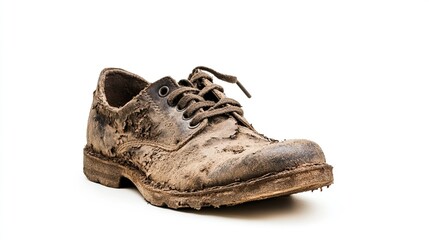 Worn Shoes of Resilience, a testament to the journey of minimum wage workers, embodying hard work and unwavering perseverance