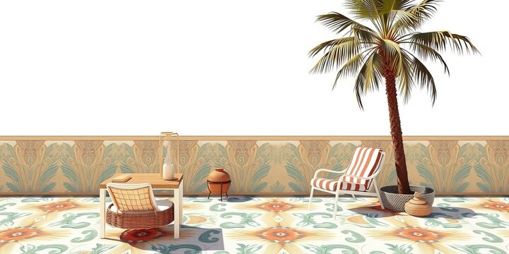 Art Deco Summer Escapades: Nostalgic Patterns in Outdoor Harmony