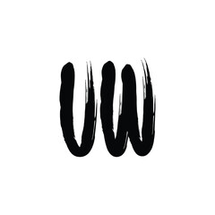 UW monogram logo design letter text name symbol monochrome logotype alphabet character simple logo