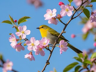the bird standing on the tree