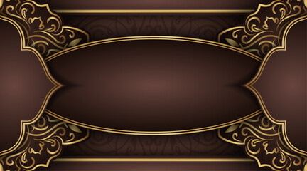 luxury background with mandala ornament