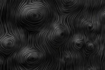 Abstract Dark Wood Grain Texture: A Monochromatic Study of Nature's Art