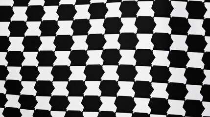 Black and white geometric pattern creating a modern visual effect