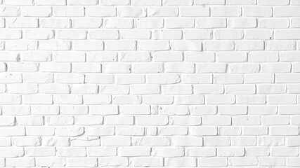 Fototapeta premium Pristine Whitewashed Brick Wall Texture for Rustic Aesthetics