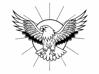 A vector of a flight Eagle