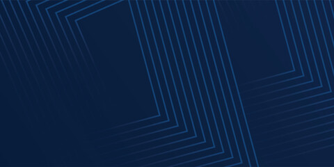 Naklejka premium Dark blue background. Modern line stripes curve abstract presentation background. Luxury paper cut background.