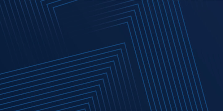 Dark blue background. Modern line stripes curve abstract presentation background. Luxury paper cut background.