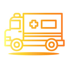 ambulance Line Gradient Icon