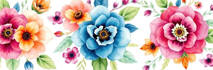 Fototapeta premium Watercolor Floral Elegence for Mother's Day Invitations