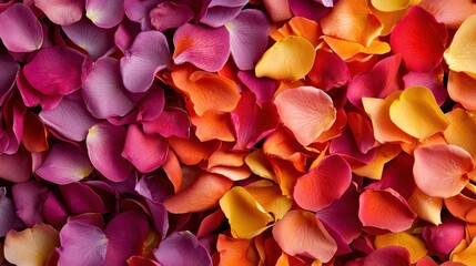 Close-up of layered rose petals creating a spiral effect