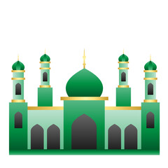 Islamic Mosque Landscape Illustration