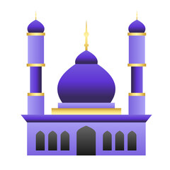 Islamic Mosque Landscape Illustration