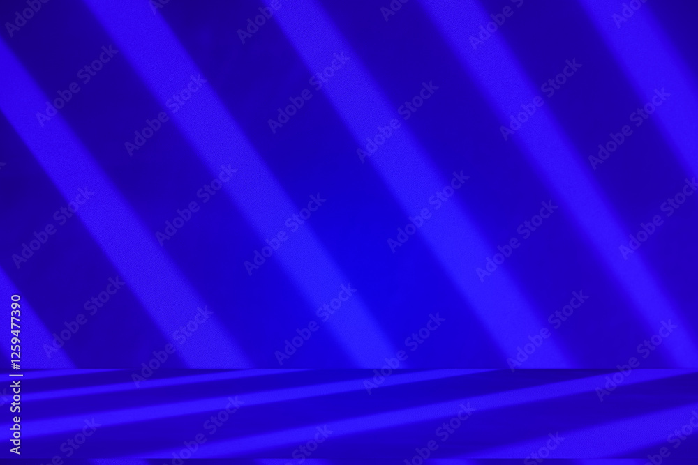 Aufkleber wall interior background, studio and backdrops show products. with soft light shadow from window col