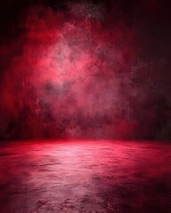 Fototapeta premium Dramatic Red Studio Backdrop for Product Photography and Creative Digital Art