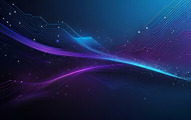 Fototapeta premium Blue purple digital background image, line, texture, banner