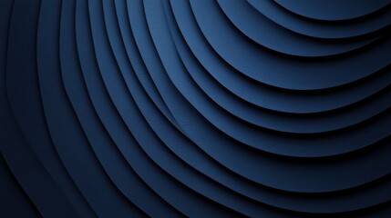 Obraz premium Blue Background with Concentric Circles and Lines, Banner Template with White Space for Text. Abstract Minimalist Wallpaper with Copy Space on Blue Background. Simple Modern Wallpaper.