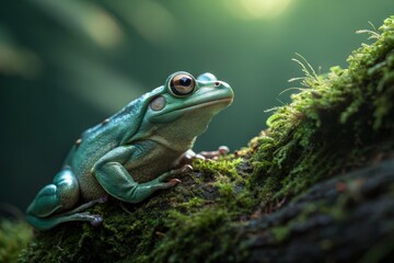 Obraz premium Vibrant Amphibian Palette: Exquisite Color & Texture in Nature's Masterpiece