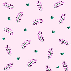 purple floral pattern