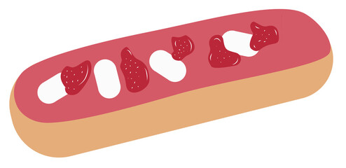 Illustration of Raspberry Eclair