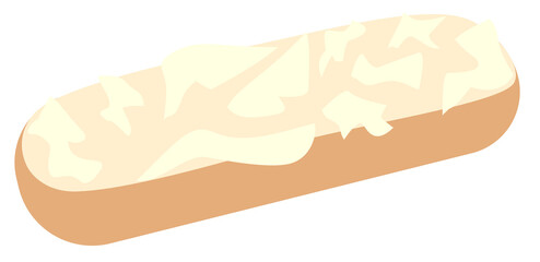 Illustration of White Chocolate Eclair