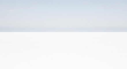 Minimalist White Landscape Sky Snow Horizon Serenity