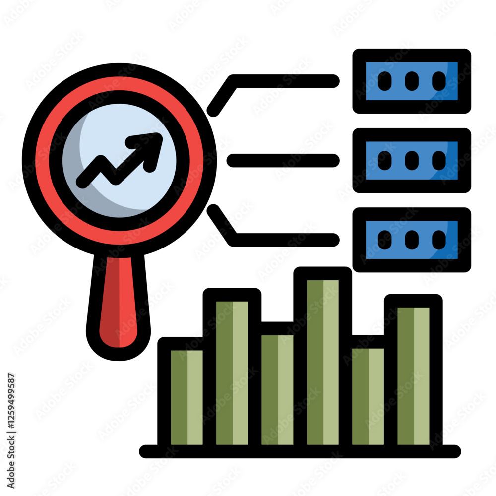 Wall mural Impact Analysis Icon