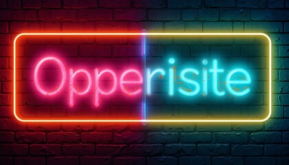 Obraz premium glowing neon sign