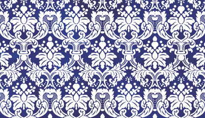 Ceramic pattern. Blue pottery pattern background design. Great for wallpaper, gifts, textile, tableware, packaging design.eps