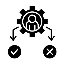 Obraz premium Decision Support Icon