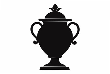 urn  silhouette  vector illustration