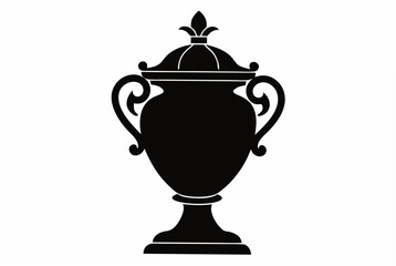 urn  silhouette  vector illustration