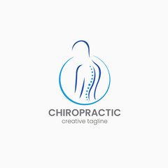 Spine logo, Modern Chiropractic Logo Design, Spine fully editable vector logo template