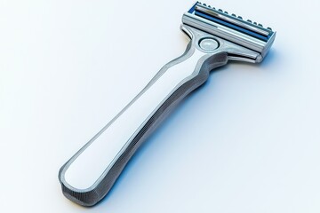 Obraz premium 3D razor line icon, sharp depiction with clean design on solid white background.