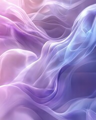 Fototapeta premium Abstract background with ethereal light swirls and cool color gradients. Featuring aqua, lavender, and silver. Ideal for sophisticated design themes.