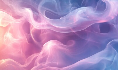 Obraz premium Abstract background with ethereal smoke swirls and bright highlights. Featuring soft pinks, purples, and blues. Ideal for mystical design themes.