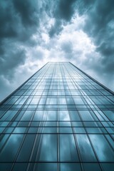 Fototapeta premium Cloudy Sky Background, Generative AI