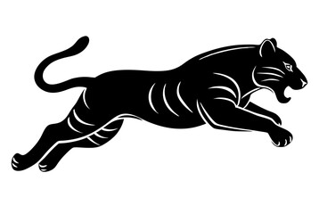 Obraz premium jumping tiger silhouette 